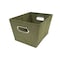 John Louis Home Fabric Bins, Tweed, Green, 11 in W BIN-R-T03 - alternate 1